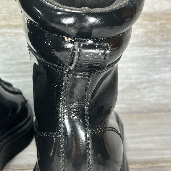 Dr. Martens Women’s Fade Pony Paten Lamper Italian Hair On Leather Boots Size 7 - Picture 6 of 13